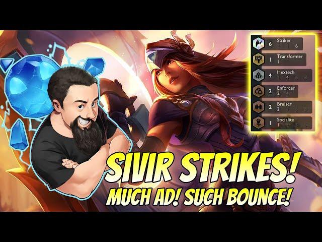 Sivir Strikes! - Much AD! Such Bounce! | TFT Neon Nights | Teamfight Tactics