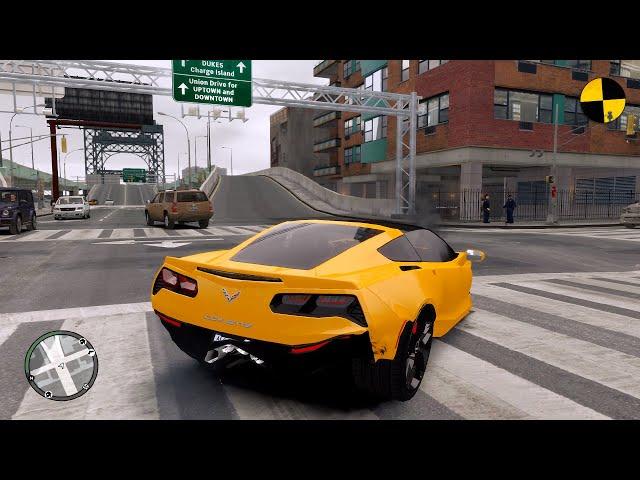 GTA 4 Crash Testing Real Car Mods Ep.1