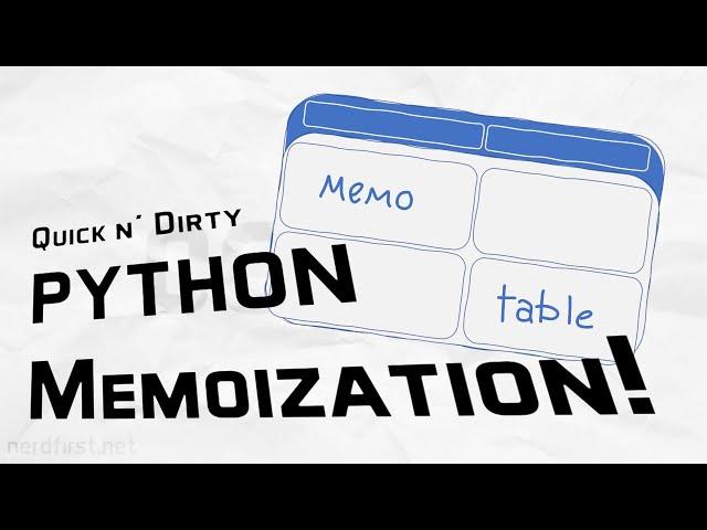 Memo Tables and the Magic of Higher Order Functions in Python!