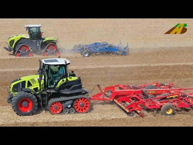 Neu! Claas Traktoren Xerion 5000 Trac & AXION 960 TT Schlepper mit Raupen Neuheit Agritechnica 2019