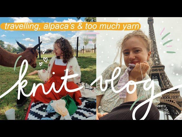 knit vlog ️| going to an alpaca farm with my knit club & travelling to the south of France