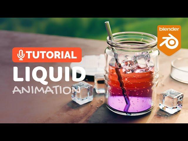 Blender Glass and Liquid Animation Tutorial | Polygon Runway