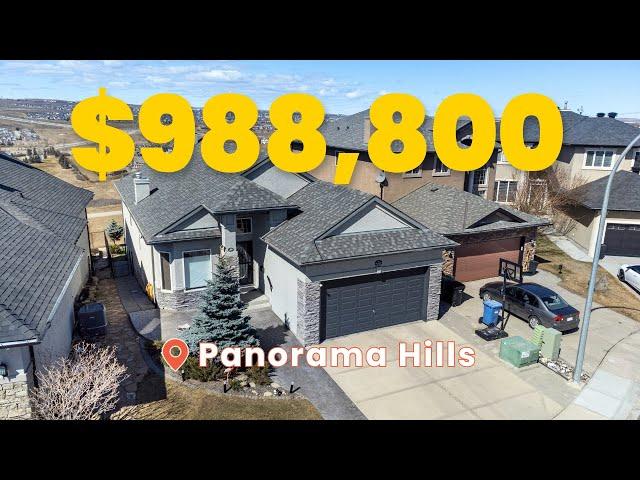 Tour a $988,800 Walkout Bungalow Home in Panorama Hills Estates in Calgary!