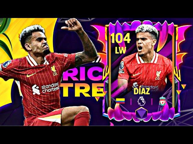 104 RATED LUIS DIAZ GAMEPLAY REVIEW FC MOBILE 25 TRICK ARE TREAT