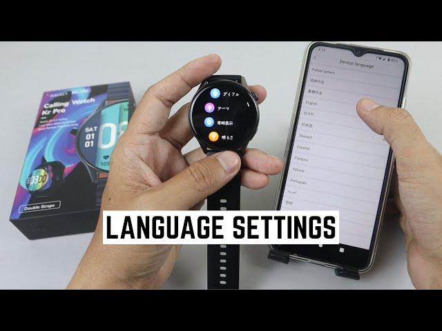 How to Change Language on Kieslect Kr Pro Smart Calling Watch