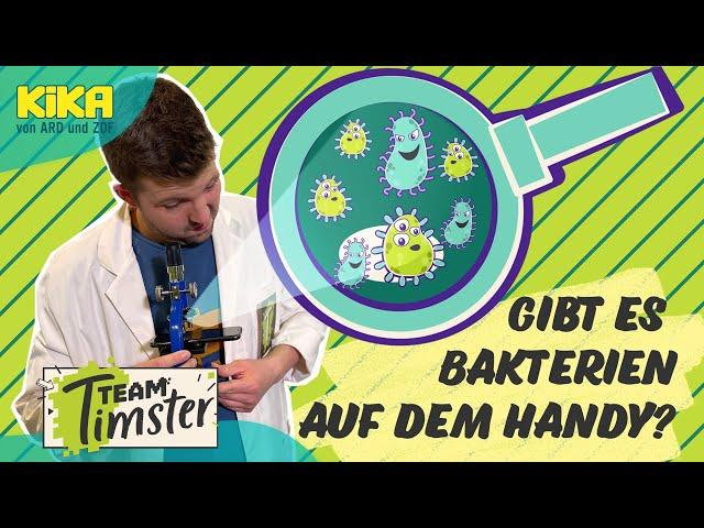 Bakterien auf dem Handy und zu jung für eine App? | Team Timster | Mehr auf KiKA.de