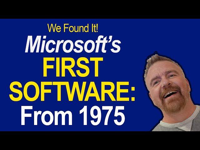 Microsoft's First Product: Recovered from the Original Source Code!