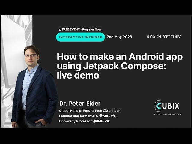 How to make an Android app using Jetpack Compose: live interactive developer webinar