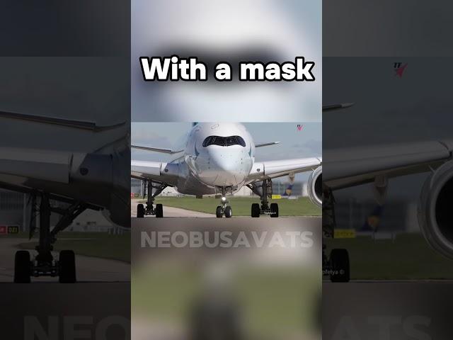 Plane with a mask! #aviation  #avgeek  #mask  #boeing  #airbus