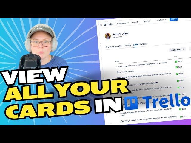 How to view all your Trello cards in one place