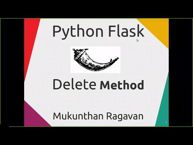 Python Flask - Delete Method