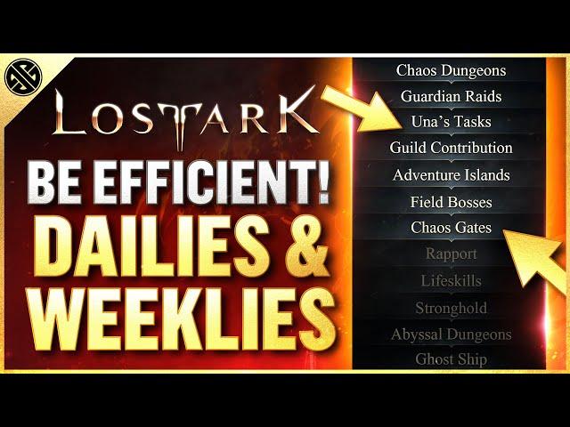 Lost Ark - End Game Guide | How To Maximize Every Second Of Every Day With Daily & Weekly Activities