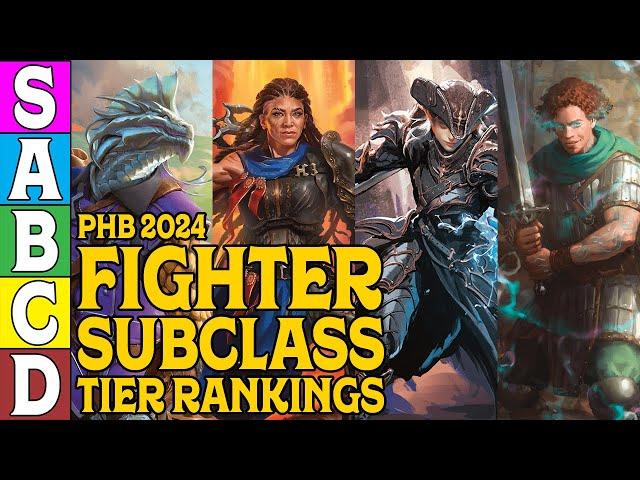 Fighter Subclass Tier Rankings for the PHB 2024