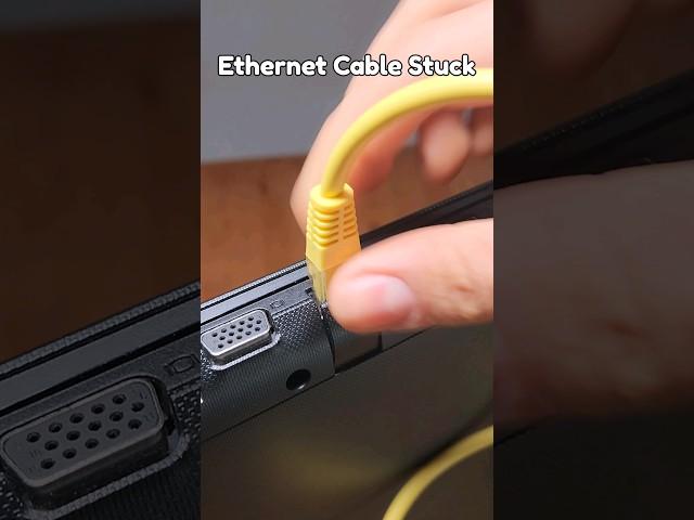 Ethernet Cable Stuck in #Lenovo #Laptop Solution