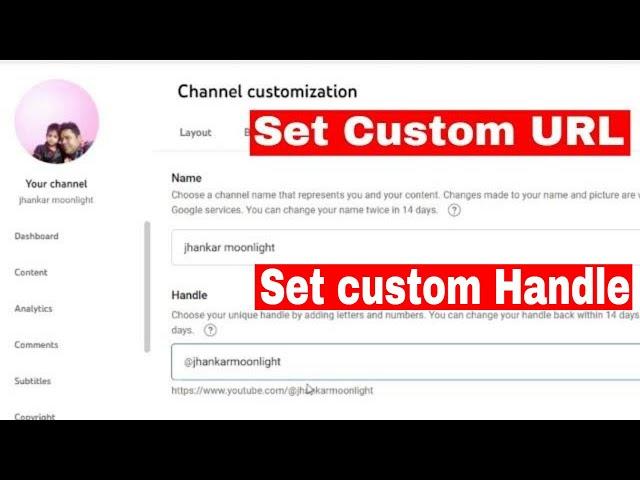 How To Change Custom Url On Youtube 2023 | Youtube Handle Change