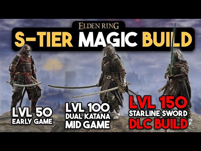Elden Ring Moonveil Samurai Build Guide - OP All Game DLC Magic Build