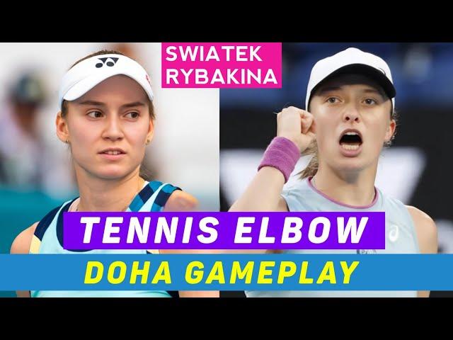 Iga Swiatek Vs Elena Rybakina | 2024 Full Highlights • Attacking Tennis • Doha Gameplay