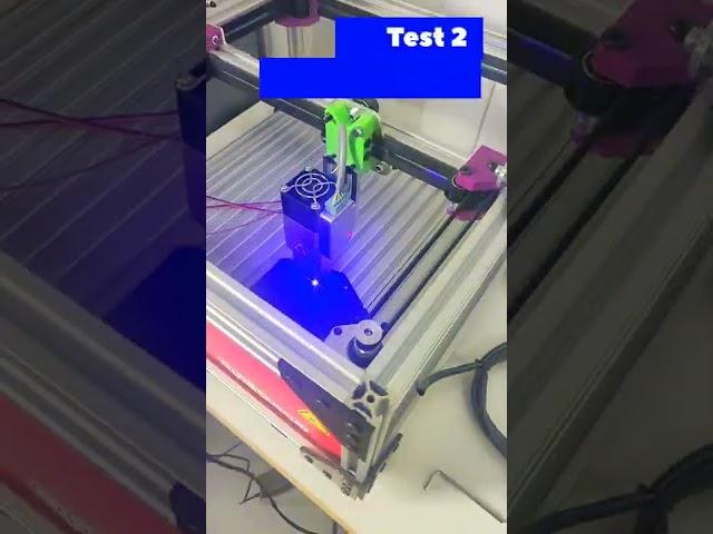 Core XY V-Slot Laser plotter test #diy #laser #corexy