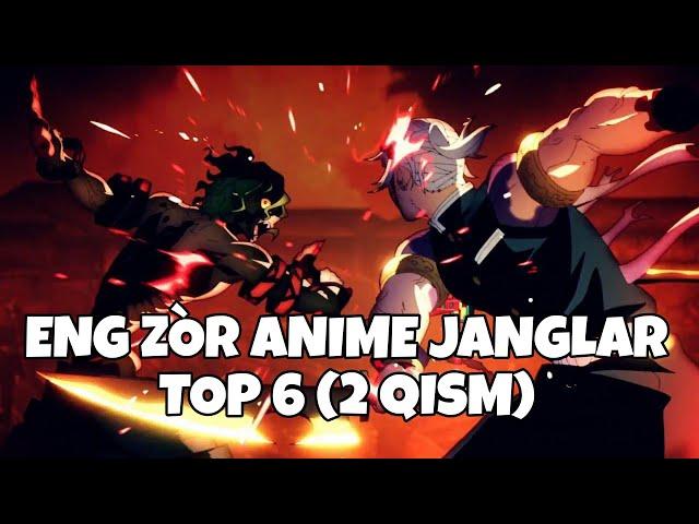 Top 6 Anime janglar (2 qism) | anime badass uz | anime jang | Naruto | Bir zarbli odam | Midoriya