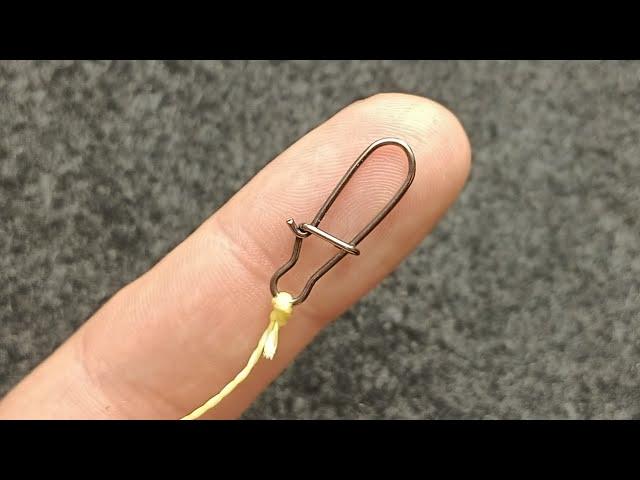 The best knot that every fisherman should know about. How to attach a carabiner to a cord and line