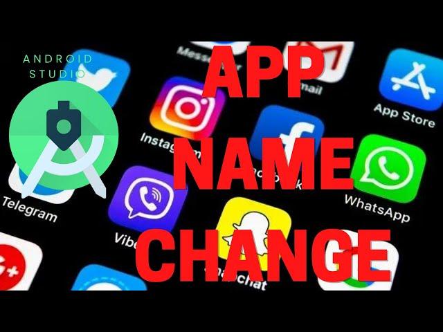 App Name Change In Android Studio | How To Change App Name On Android Studio | Change App Name