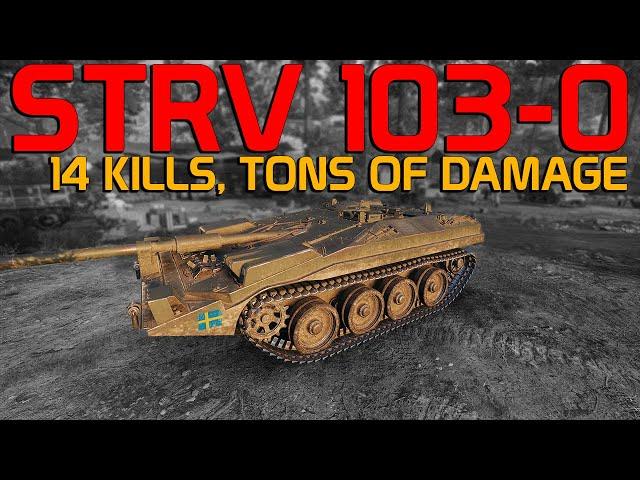 14 Kills and TONS of damage! STRV 103-0 | World of Tanks