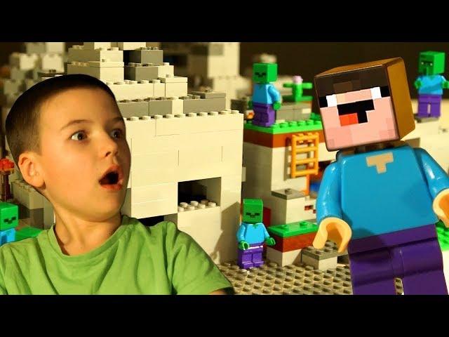 LEGO Noob vs LEGO Minecraft - Stop Motion Animation