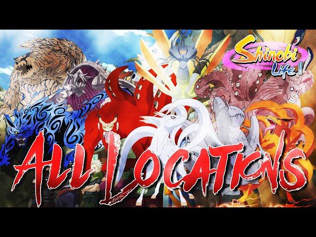 [4 NEW CODES] All Tailed Beast/Jinchuriki Spawn Locations! | Shinobi Life 2 | ROBLOX