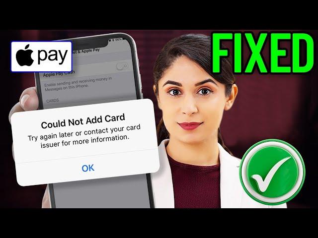 How To Fix Can't Add Card to Apple Pay On iPhone 2024 | Fix Apple pay not working