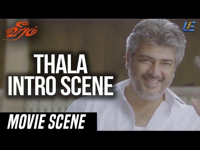 Veeram - Thala Intro scene | Ajith | Tamannaah | Santhanam