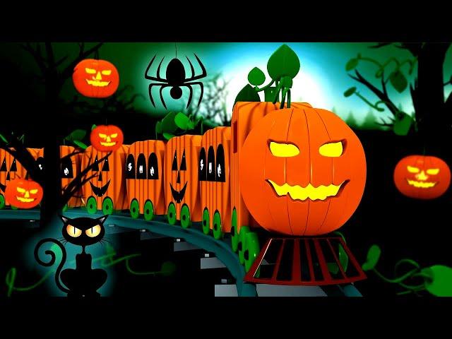 Halloween Train: Toy Factory Halloween Train Cartoon for Kids | Cartoon Cartoon