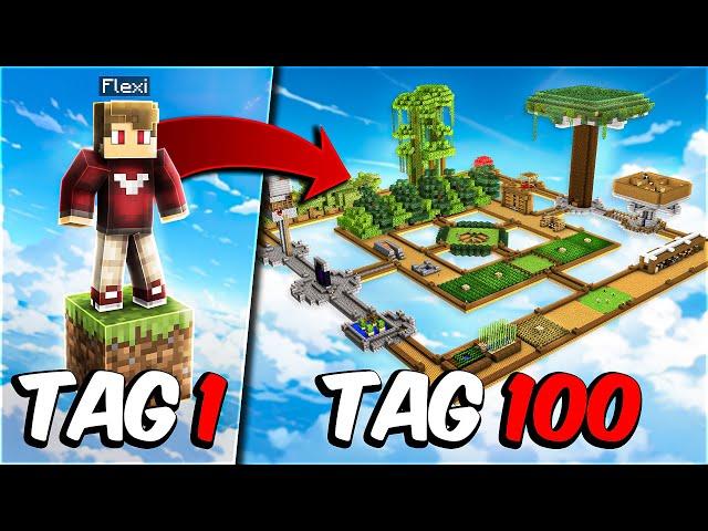 Ich überlebe 100 Tage Minecraft ONE BLOCK [Film]