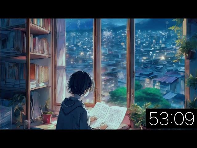 Study With Me - Relaxing Background Music (1 Hour Timer)