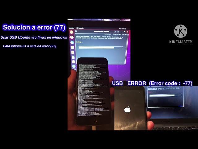 Solucion USB   ERROR  (Error code :  -77) de Checkra1n para iOs 14.3