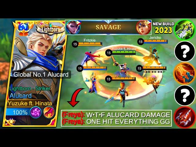 WTF DAMAGE!!! | Buff Alucard New Best Build & Emblem for New Update! | Top 1 Global Alucard Tutorial