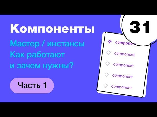  Компоненты в Фигме. Как сломать мастер, как делать иконки через компоненты. Фигма с нуля