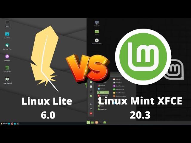 Linux Lite 6.0 VS Linux Mint XFCE 20.3 (RAM Consumption)