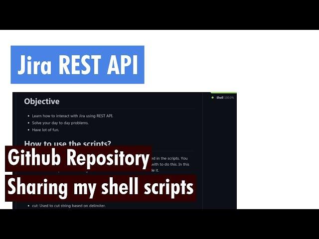 Jira REST API - Sharing my shell scripts