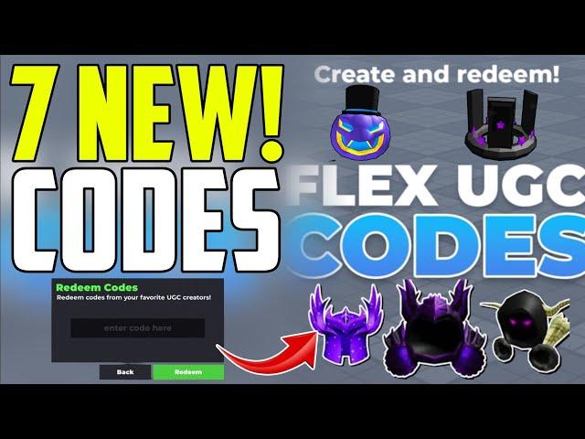 ️UPDATE!!️ ALL WORKING CODES FOR FLEX UGC IN 2024 - ROBLOX FLEX UGC CODES