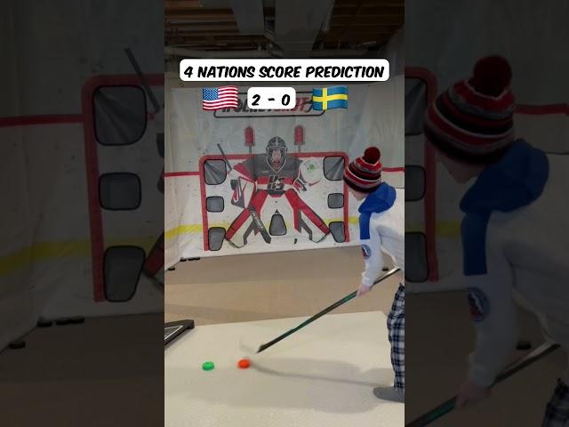 USA v. SWE: WHO WILL WIN 4 NATIONS? #shorts #nhl #4nations #hockey