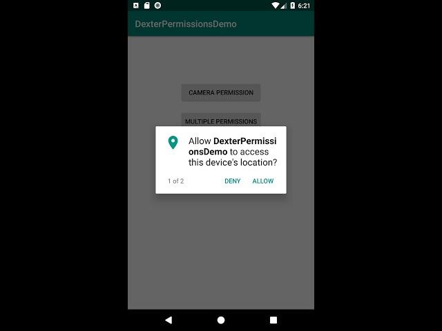 Android Runtime Permissions with Dexter