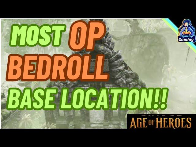 The most hidden OP bedroll base location in conan exiles Age of heroes.