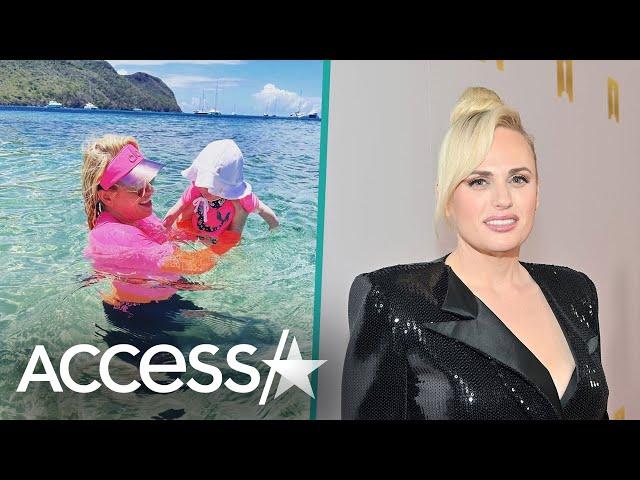 Rebel Wilson Takes 4-Month-Old Daughter Royce For Her First Dip In The Ocean In Pink Bathing Suits