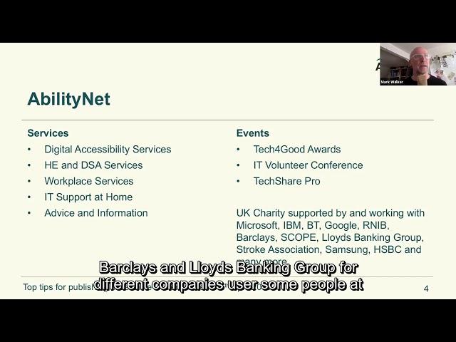 How to Publish Accessible Written Content   AbilityNet webinar 4 April 2019 Cap