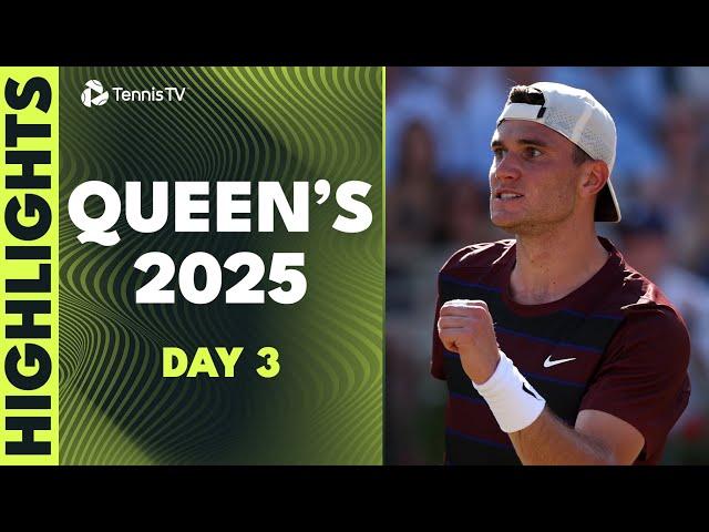 Draper, Rune, Evans & More Compete For Quarter-Final Spots | Queen's 2025 Highlights Day 3