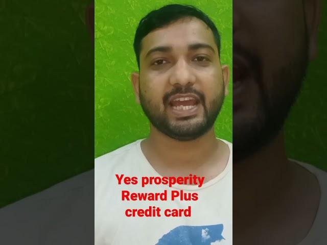 yes prosperity Reward Plus credit card #creditcard #techdheeraj #yescard