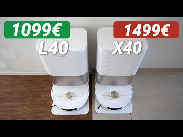 Dreame L40 Ultra vs X40 für 400€ weniger: Der bessere Kauf?