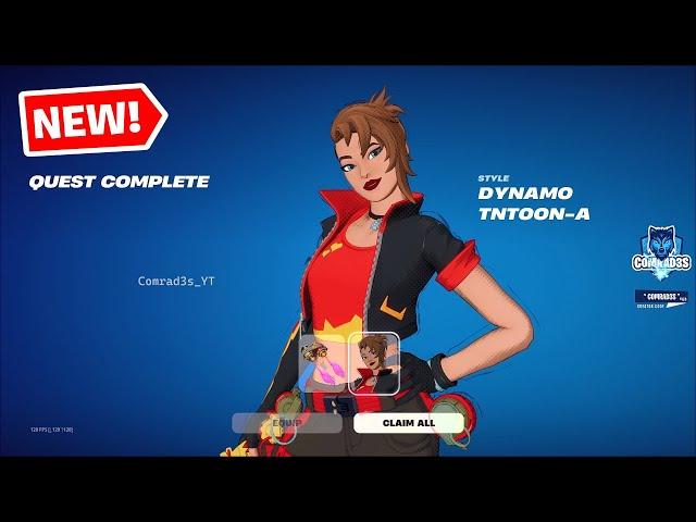 Fortnite Complete Week 3 Quests - How to EASILY get Dynamo TnToon-A Style and Glider in Fortnite