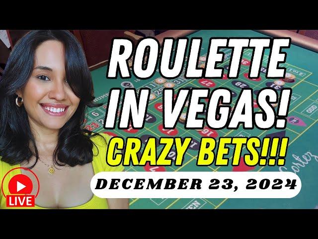 CRAZY BETS ON ROULETTE IN LAS VEGAS! WITH SIDE BETS! TAKE TWO!  December 23, 2024