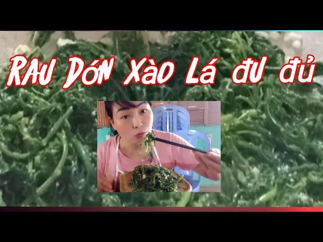 Rau dớn xào lá đu đủ